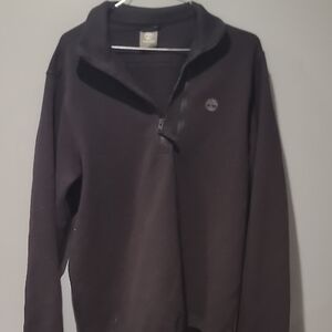 Timberland Men's Zip-Up Black Sweater
